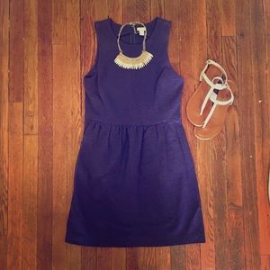Purple J Crew dress with pockets
